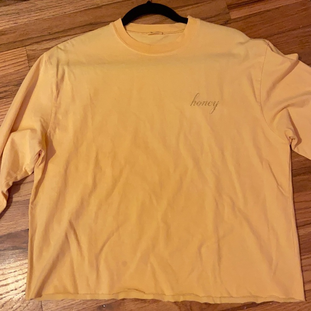 Brandy Melville John Galt Honey Cropped Sweatshirt